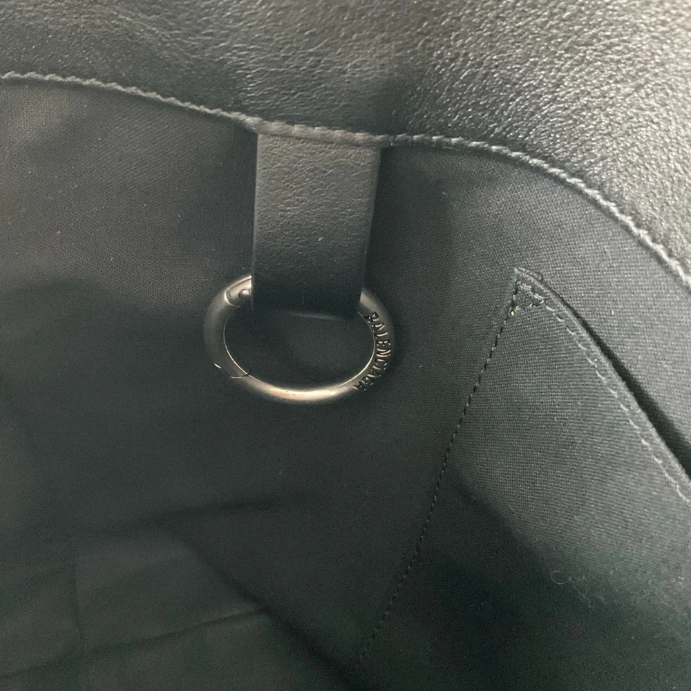 Balenciaga Tote JUMBO Ivory & Black Canvas Bag - Picture 10 of 13